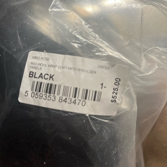 COPY - COPY - Ted Baker black wrap coat in good condition. - Picture 5 of 6